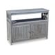 preview thumbnail 14 of 20, DTY Outdoor Living Longs Peak Eucalyptus Sideboard Silver Gray
