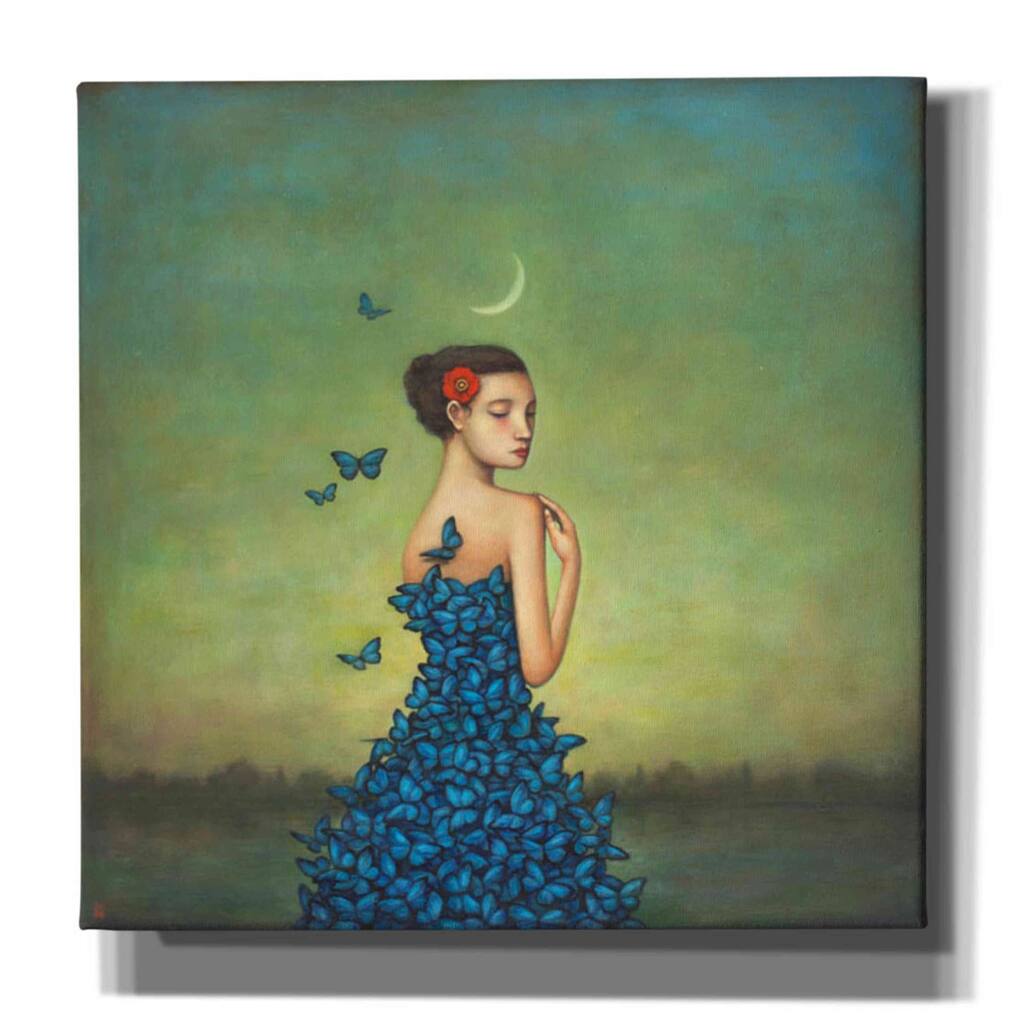 Epic Graffiti 'Metamorphosis in Blue' by Duy Huynh, Canvas Wall Art