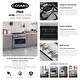 preview thumbnail 3 of 13, Cosmo 36 in. 3.8 cu. ft. Single Oven Dual Fuel Range with 8 Function Convection Oven in Stainless Steel