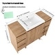 preview thumbnail 4 of 20, Jentoria 36"/48"/60" FreeStanding Bathroom Vanity with Sink, Bathroom Vanity with Soft Close Door, Drawer and Adjustable Shelf