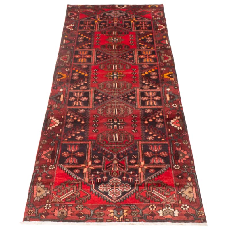 ECARPETGALLERY Hand-knotted Anadol Red Wool Rug - 3'8 x 10'6