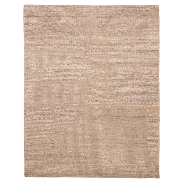 slide 2 of 9, ECARPETGALLERY Hand-knotted Tangier Taupe Wool Rug - 8'0 x 10'2 Taupe - 8'0 x 10'2