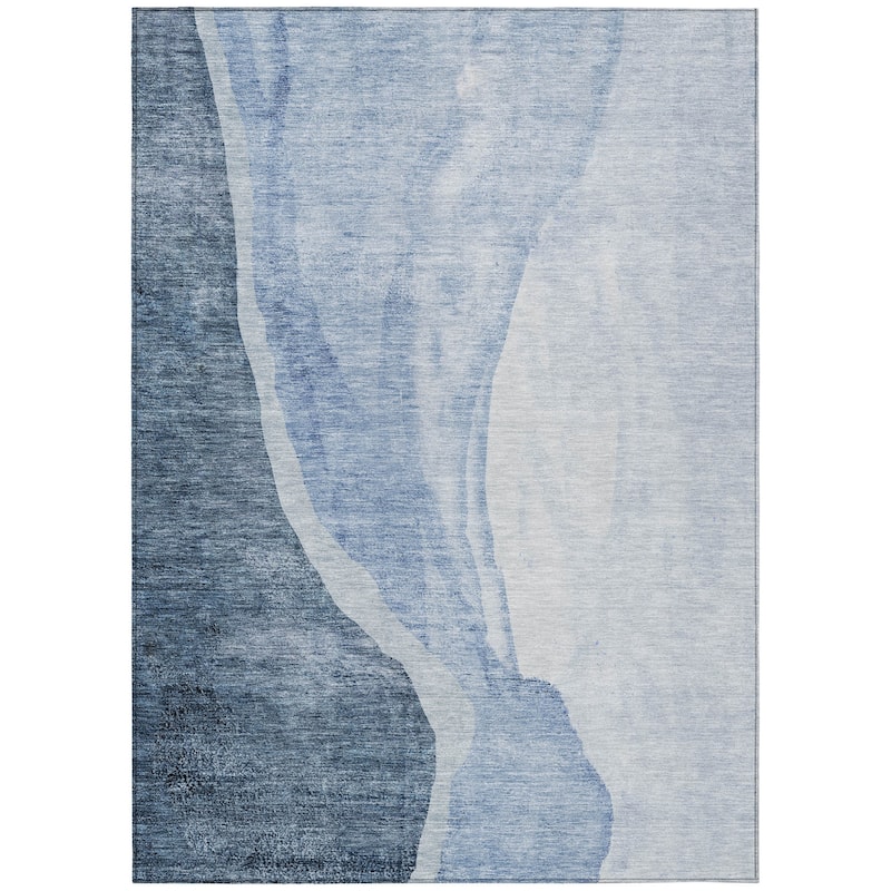 HomeRoots Abstract Transitional Rectangle Outdoor Rug