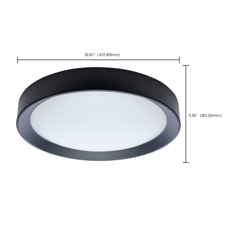 Nuvo Lighting 62/1697 Selene 17" Wide Flush Mount Drum Ceiling Fixture