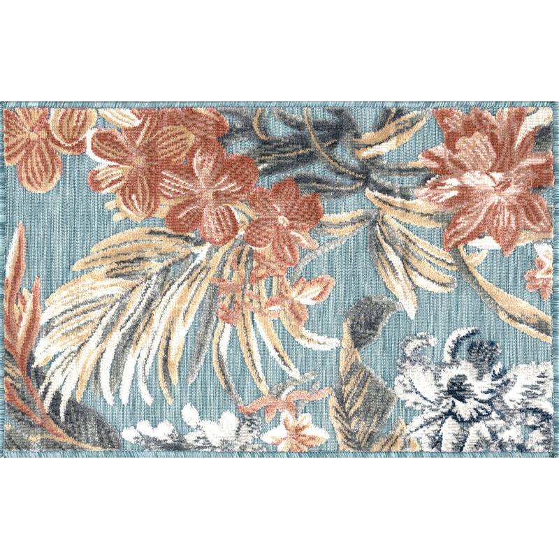 Tropicana Tropical Floral Indoor/Outdoor Area Rug