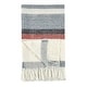 preview thumbnail 7 of 5, Villa by Classic Home Taylor 100% Belgian Linen Green Multicolor Throw Blanket