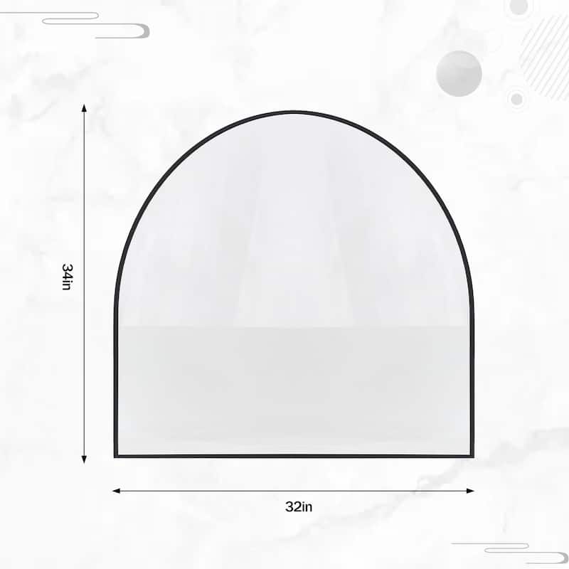 Arch Wall Mounted 34 x 32 Bathroom Vanity Mirror Unique Decor