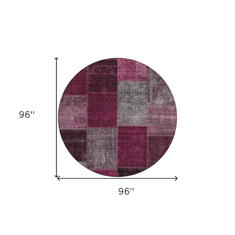 HomeRoots Patchwork Transitional Rectangle Outdoor Rug