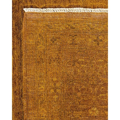 Vibrance, One-of-a-Kind Hand-Knotted Area Rug - Gold, 8' 4" x 9' 7" - 8' 4" x 9' 7"