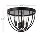 preview thumbnail 7 of 6, Alma 13.75" Metal LED Flush Mount, Oil Rubbed Bronze by JONATHAN Y