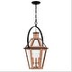 preview thumbnail 1 of 7, Quoizel Burdett 3-Light Aged Copper Farmhouse Lantern Pendant