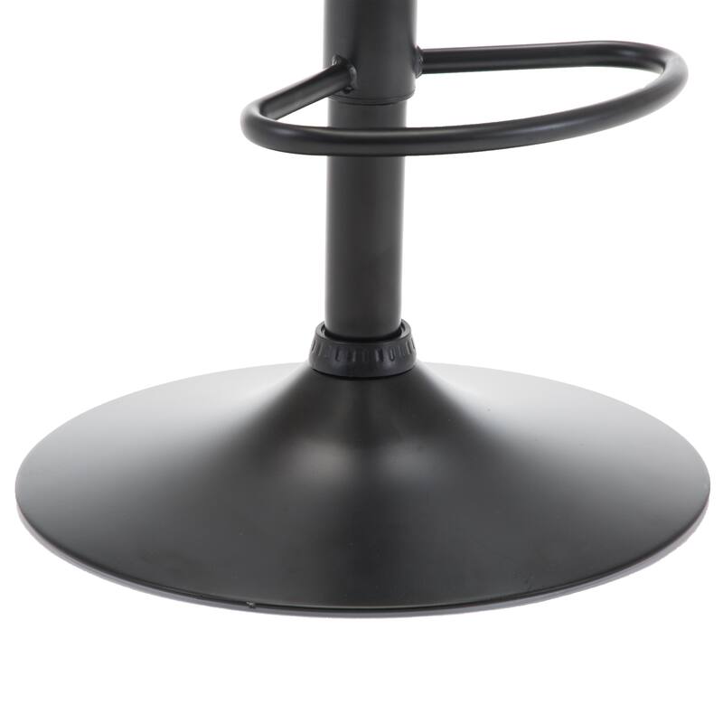 Adjustable Barstools Airlift Counter Bar Pub Height Stools with Plastic Seat Set of 2