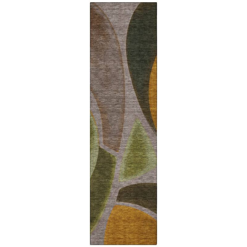 Machine Washable Indoor/ Outdoor Modern Hays Chantille Rug