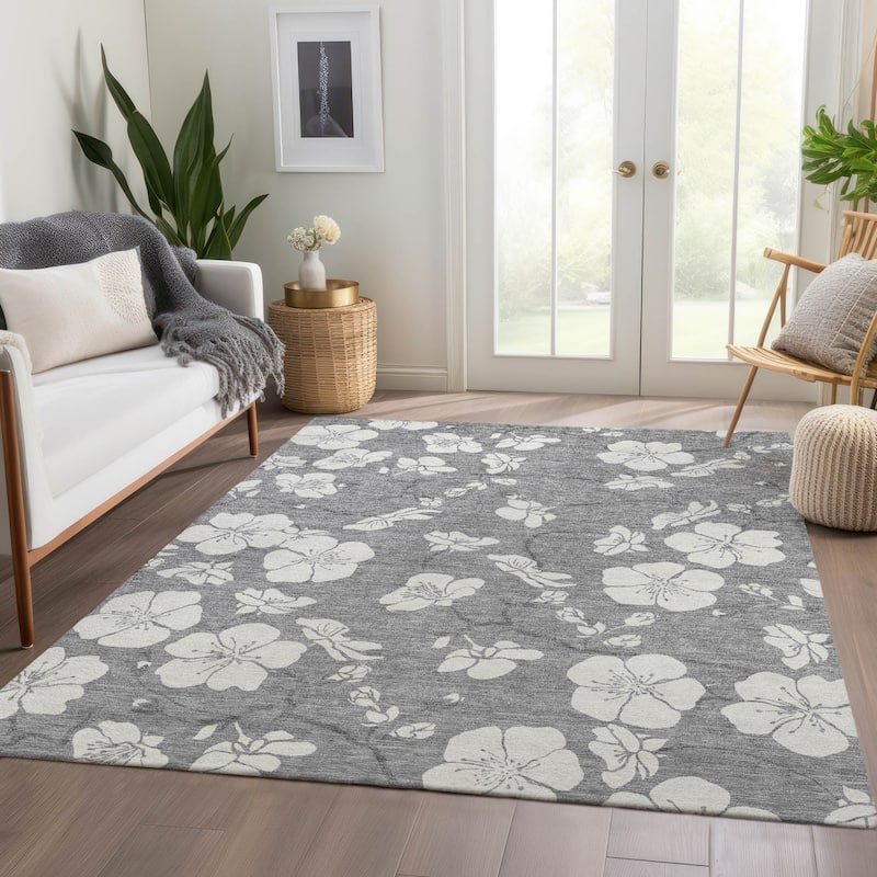 Premium Washable Super Soft Modern Floral Mayfield Rug