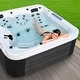 preview thumbnail 8 of 7, Buenospa Hollywood 5 - Person 51 - Jet Hot Tub, Ice White, Gray with Ozone and LED Lights