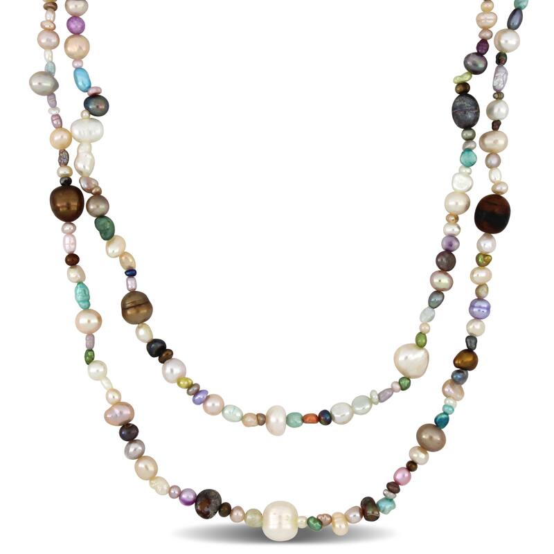 Miadora 4-8mm Multi-Color Cultured Freshwater Pearl Endless Necklace