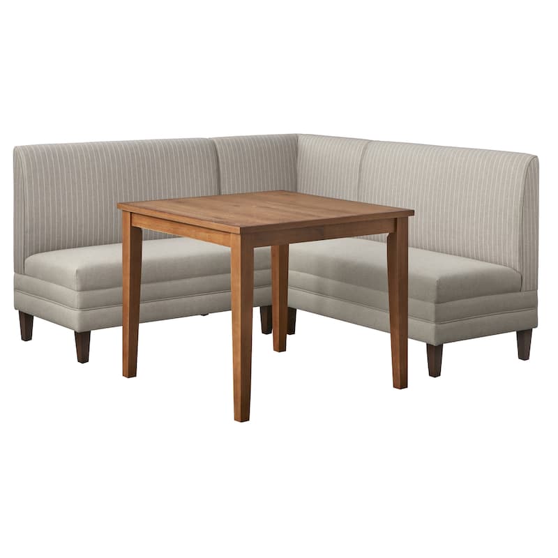 Lifestorey Sebring 4-Piece Upholstered Banquette Set