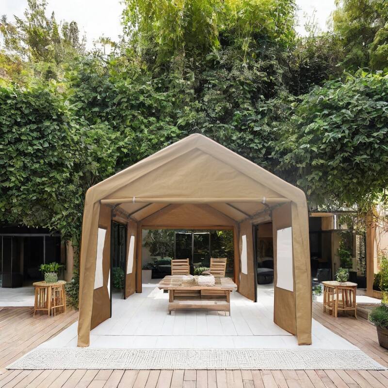 20 ft. W Heavy Duty Roof Portable Carport