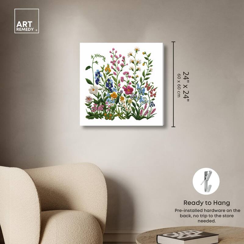 Wildflower Patch I Canvas by Art Remedy, Gallery Wrapped