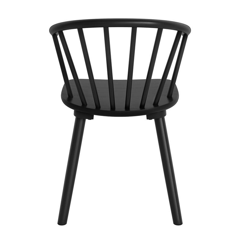 Wooden Dining Chairs with Spindle Backrest, Set of 2/4/6 Kitchen Chairs for Kitchen Island