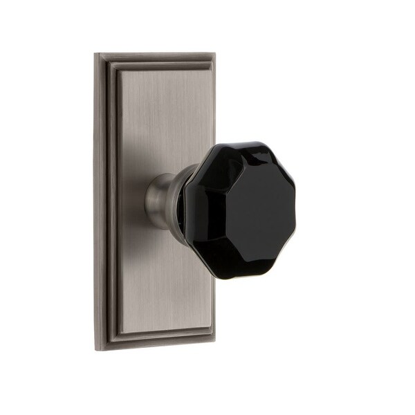 Grandeur Grande Victorian Plate with Biarritz Knob Single Dummy Polished Brass