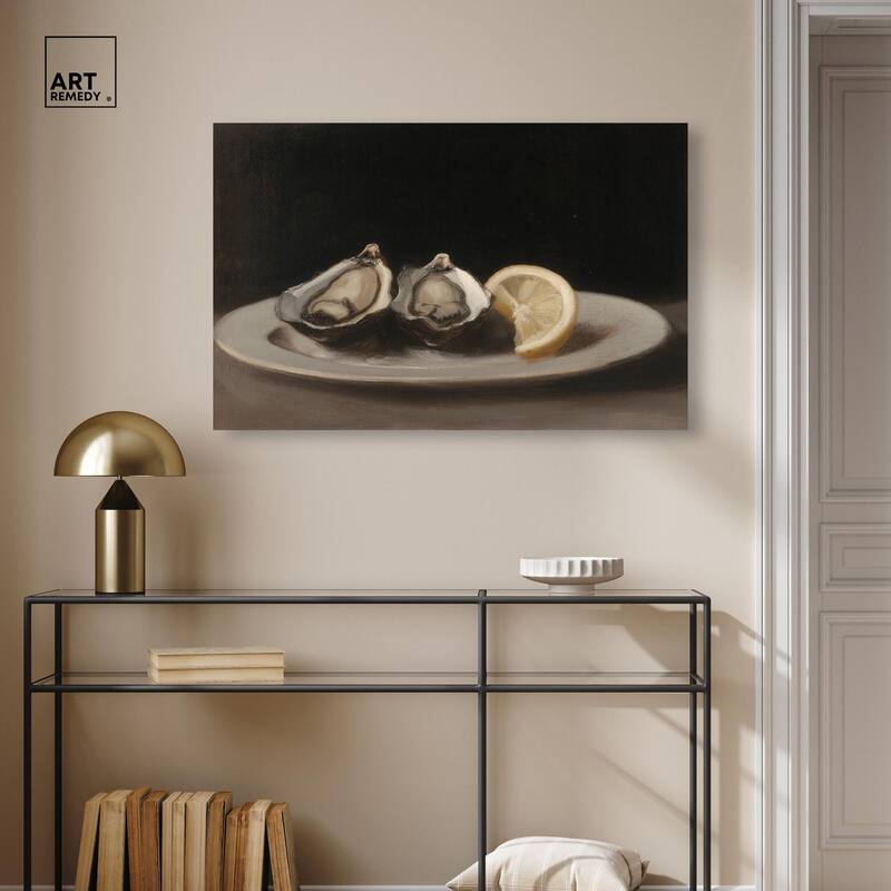 Manet's Oysters Canvas by Art Remedy, Gallery Wrapped