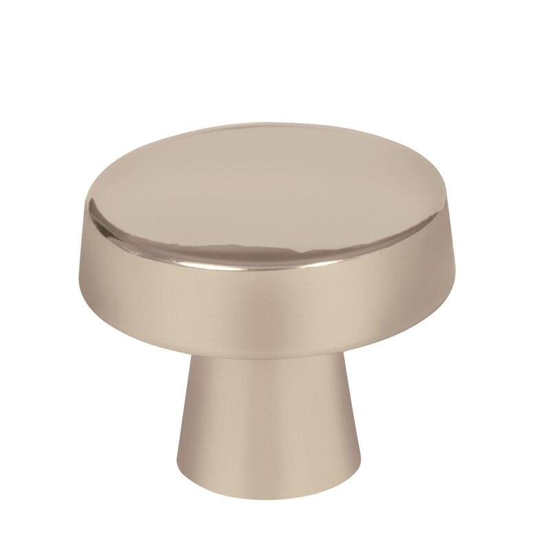 Amerock Blackrock Cabinet Knob - 1-5/16 in Round - Satin Nickel