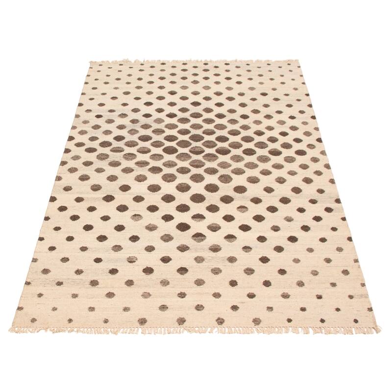 Ankara FW Cream Kilim 5'0" x 8'0" - 5'0 x 8'0