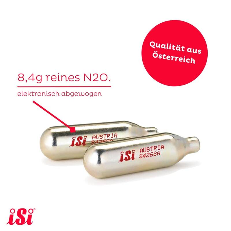 iSi North America CO2 Soda Siphon Chargers 10 Pack - 3.5" L x 1.2" W x 3.5" H