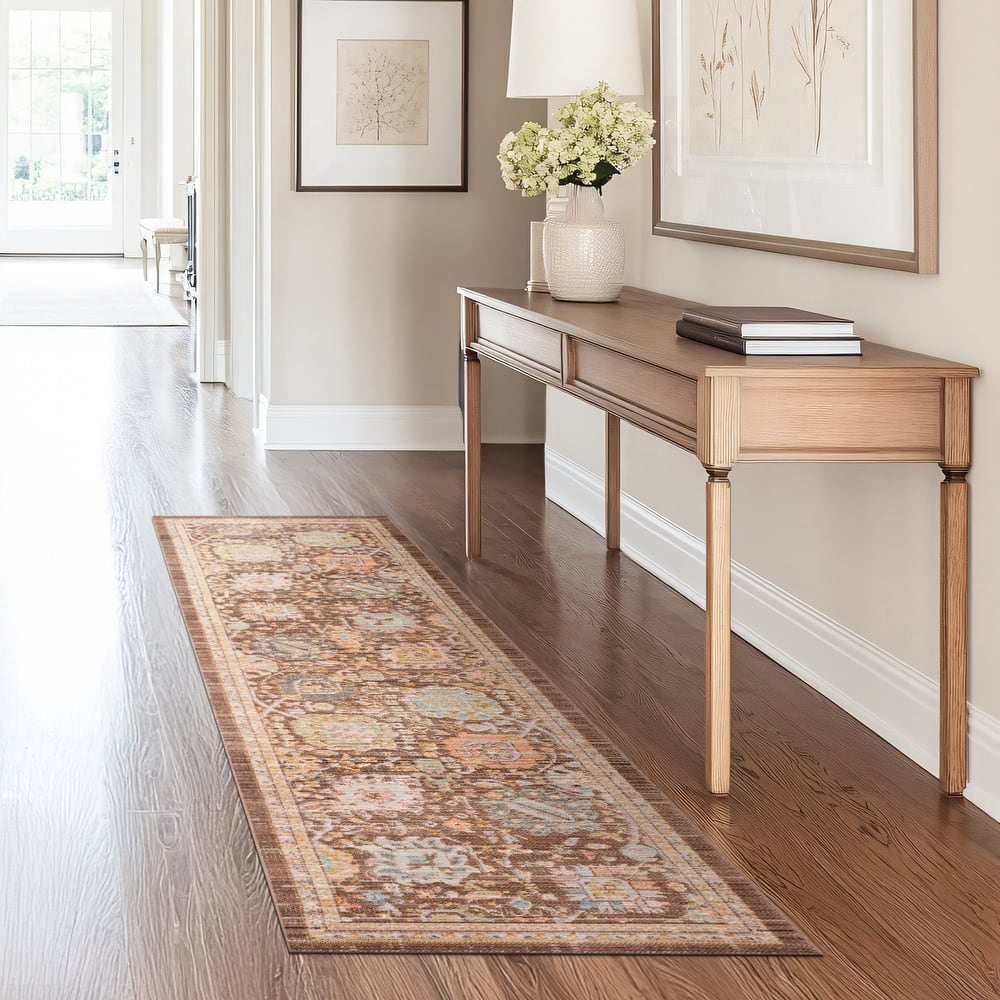 Crosswood Alyssa Traditional Floral Indoor Polyester Area Rug