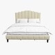 preview thumbnail 25 of 55, Tufted Upholstered Platform Bed with Sturdy Center Legs and Elegant Headboard for Bedroom by HULALA HOME
