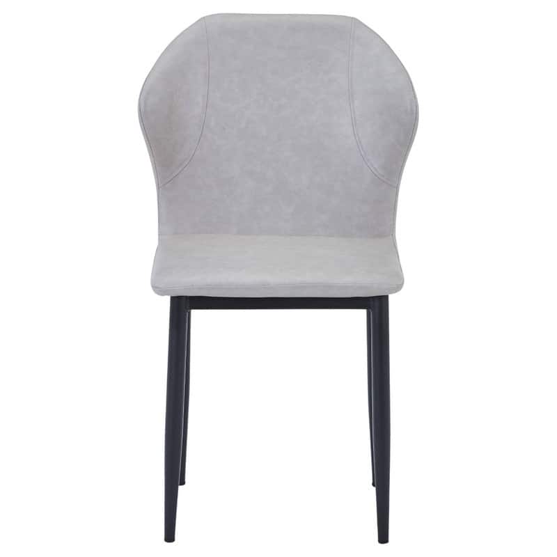 Mosaic Modern Upholstered Fabric Dining Chair with Metal Legs by LeisureMod