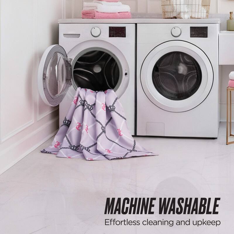 Juicy Couture 13-Piece Shower Curtain and Hooks Set