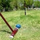 preview thumbnail 4 of 7, Six Player Deluxe Croquet Set with Wooden Mallets