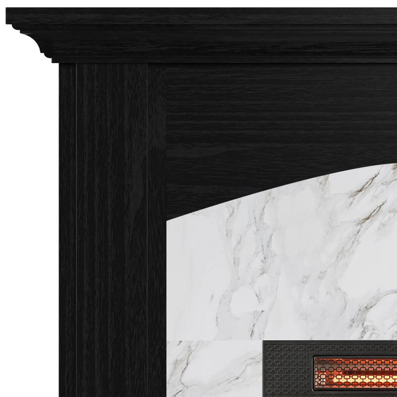 duraflame® Electric Fireplace Wall Mantel, Faux Marble