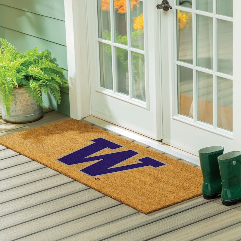 University of Washington Full Color Indoor/Outdoor Coir Mat - 60" x 24"