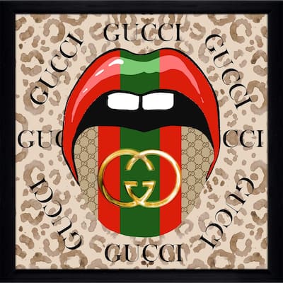 "Gucci Tongue" by Jodi Print on Acrylic