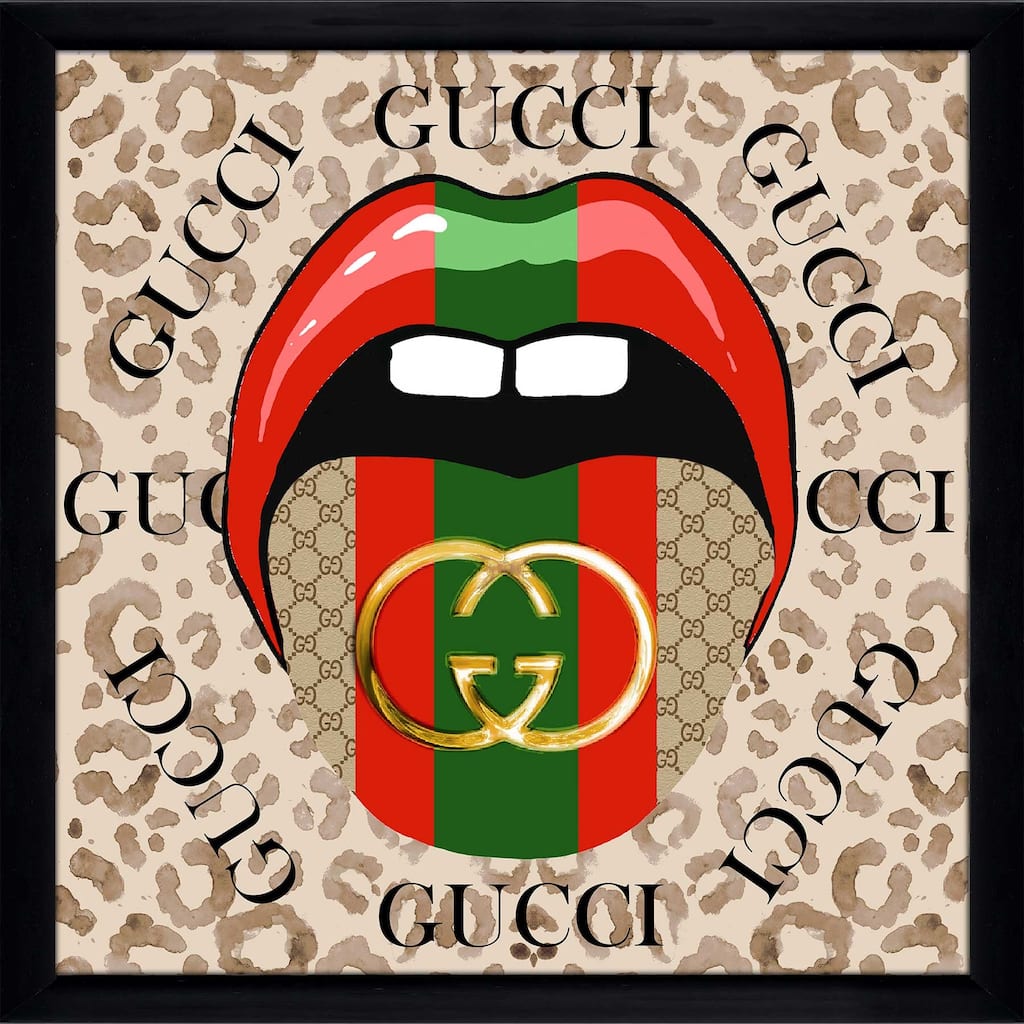 "Gucci Tongue" by Jodi Print on Acrylic