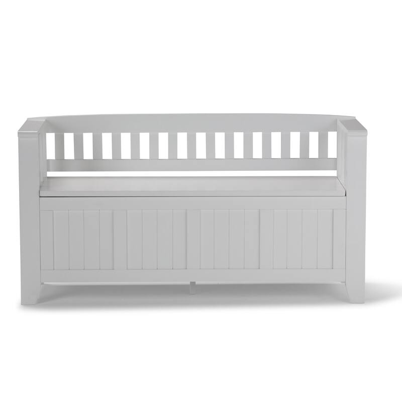WYNDENHALL Normandy Solid Wood 48-inch Entryway Storage Bench