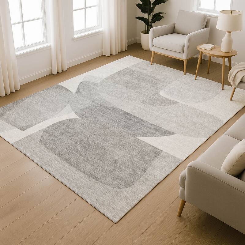 Premium Washable Super Soft Contemproary Retro Mayfield Rug
