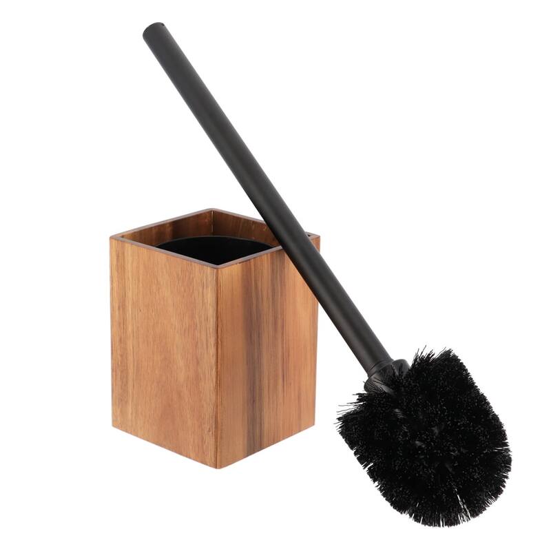 Acacia Wood Bathroom Accessory Set Collection - Toilet Bowl Brush Only