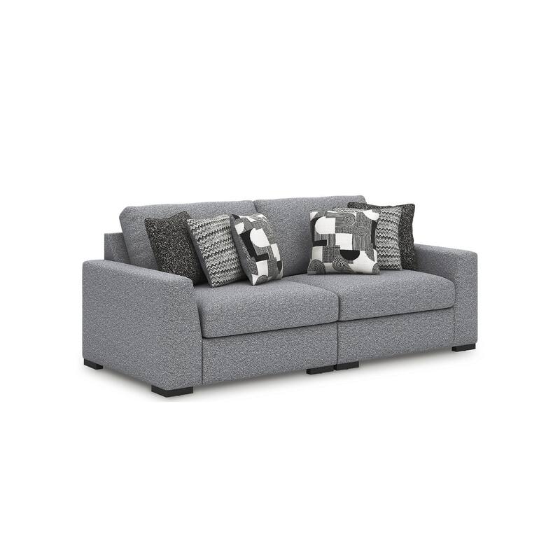 Signature Design by Ashley Bealton Gray 2-Piece Sectional - 100" W x 44" D x 41" H