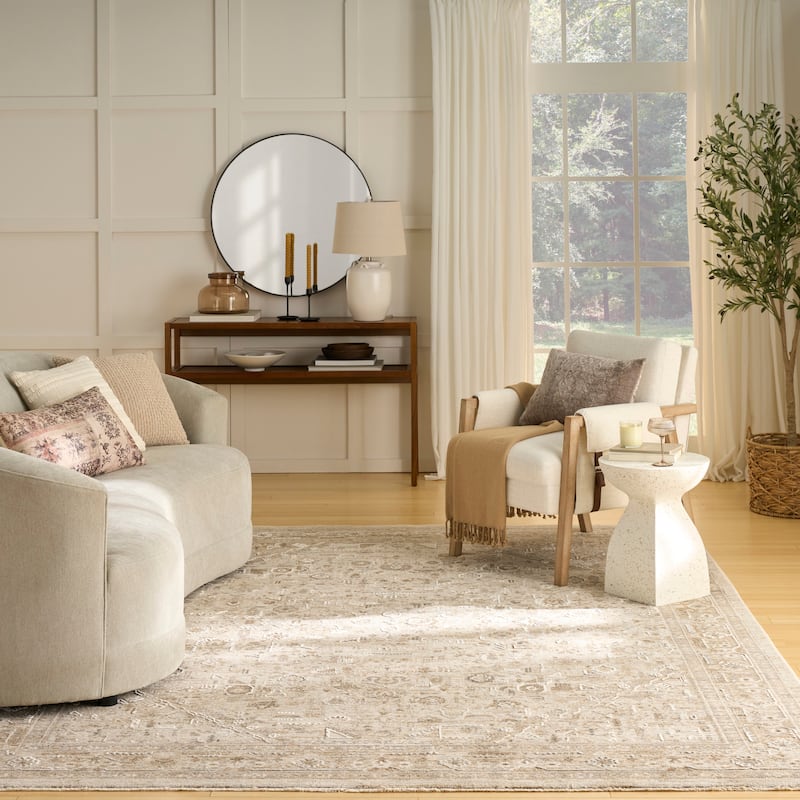 Nourison Harbor Indoor only Persian Area Rug - 5'3" x 7'6" - Beige