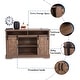 preview thumbnail 12 of 32, MAISON ARTS 52-Inch Farmhouse Sliding Barn Door TV Stand Sideboard Buffet Storage Cabinet