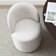 preview thumbnail 37 of 40, Linen Upholstered Dining Chair with Castors (Set of 2)