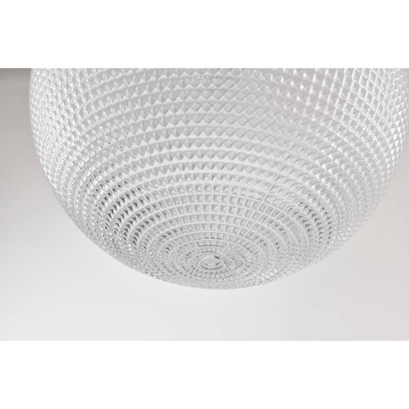 Sokix Frosted Pyramidical Glass Globe Pendant Ceiling Lamp Downrod