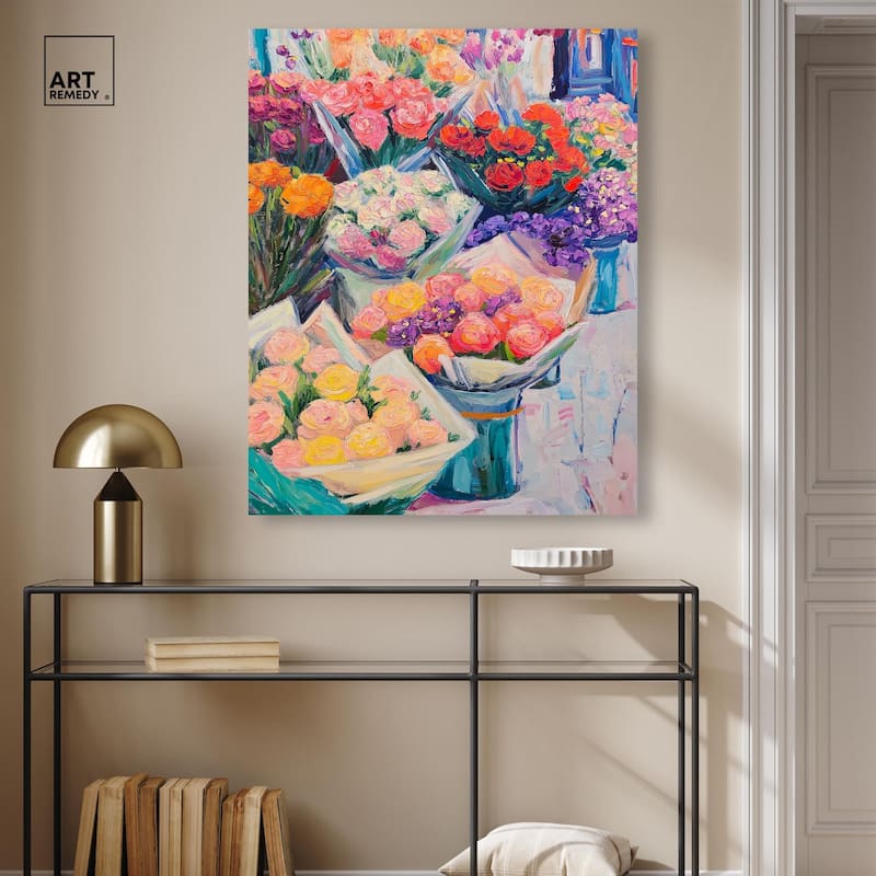Market Blooms II Canvas by Art Remedy, Gallery Wrapped