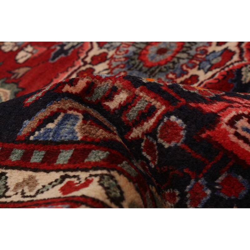 ECARPETGALLERY Hand-knotted Anatolian Vintage Navy Wool Rug - 4'8 x 10'8