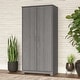 preview thumbnail 43 of 81, Cabot Tall Storage Cabinet with Doors by Bush Furniture Modern Gray