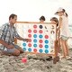 preview thumbnail 1 of 0, Wooden 4 in a Row Game Toy For Adults Kids with Carrying bag - 32.5" (L) x 8" (D) x 28" (H)